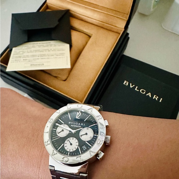 Bulgari Chronograph mens watch! Like new! - Picture 3 of 4